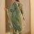 Dark green women kurta pant dupatta set