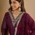 Purple women kurta pant dupatta set