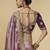 Purple embroidered tissue party wear saree with designer blouse fabric