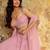 Eilara Women's Faux Georgette Pastel Pink Lehenga Choli