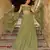 Eilara Women's Faux Georgette Pastel Green Lehenga Choli