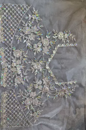 Beige Silk Embellished Saree,Sari Comes With Embroidered Blouse