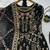 black heavily embroidered festive suit