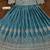 Blue chinon silk free size stitched anarkali suit with embroiderd & sequence work