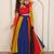 MULTI COLOR SOLID SILK BLAND FLAIR PARTY LEHENGA CHOLI WITH DUPATTA.