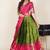 Beautiful South Indian Style Semi-Stitched Half Saree with Embroidered Blouse and Rangoli Dupatta for Women