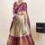 Beautiful South Indian Style Semi-Stitched Half Saree with Embroidered Blouse and Rangoli Dupatta for Women