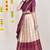 Beautiful South Indian Style Semi-Stitched Half Saree with Embroidered Blouse and Rangoli Dupatta for Women