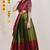 Beautiful South Indian Style Semi-Stitched Half Saree with Embroidered Blouse and Rangoli Dupatta for Women