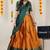 Beautiful South Indian Style Semi-Stitched Half Saree with Embroidered Blouse and Rangoli Dupatta for Women