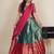 Beautiful South Indian Style Semi-Stitched Half Saree with Embroidered Blouse and Rangoli Dupatta for Women