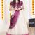 Beautiful South Indian Style Semi-Stitched Half Saree with Embroidered Blouse and Rangoli Dupatta for Women