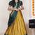 Beautiful South Indian Style Semi-Stitched Half Saree with Embroidered Blouse and Rangoli Dupatta for Women