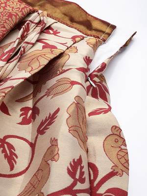 Beautiful South Indian Style Semi-Stitched Half Saree with Embroidered Blouse and Rangoli Dupatta for Women 4