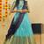 Beautiful South Indian Style Semi-Stitched Half Saree with Blouse and Rangoli Dupatta for Women