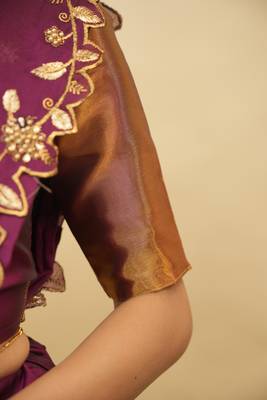 Beautiful South Indian Style ed Half Saree with Blouse and Rangoli Dupatta for Women 4