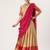 Beautiful South Indian Style Semi-Stitched Half Saree with Blouse and Rangoli Dupatta for Women