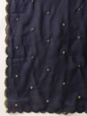 Beautiful South Indian Style Semi-Stitched Half Saree with Blouse and Rangoli Dupatta for Women 4