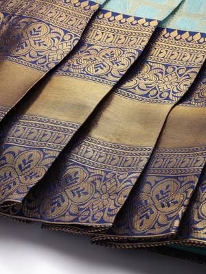 Beautiful South Indian Style Semi-Stitched Half Saree with Blouse and Rangoli Dupatta for Women 3