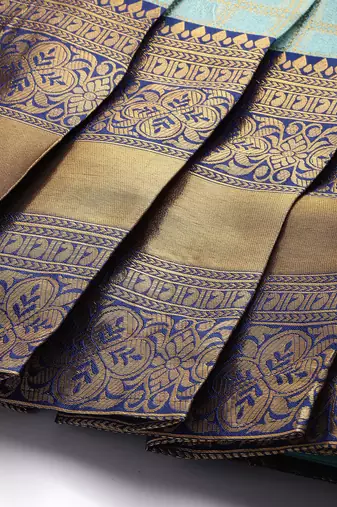 Beautiful South Indian Style Semi-Stitched Half Saree with Blouse and Rangoli Dupatta for Women