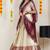 Beautiful South Indian Style Semi-Stitched Half Saree with Blouse and Rangoli Dupatta for Women