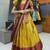 Beautiful South Indian Style Semi-Stitched Half Saree with Blouse and Rangoli Dupatta for Women