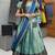 Beautiful South Indian Style Semi-Stitched Half Saree with Blouse and Rangoli Dupatta for Women