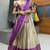 Beautiful South Indian Style Semi-Stitched Half Saree with Blouse and Rangoli Dupatta for Women