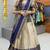 Beautiful South Indian Style Semi-Stitched Half Saree with Blouse and Rangoli Dupatta for Women