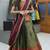 Beautiful South Indian Style Semi-Stitched Half Saree with Blouse and Rangoli Dupatta for Women