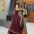 Beautiful South Indian Style Semi-Stitched Half Saree with Blouse and Rangoli Dupatta for Women