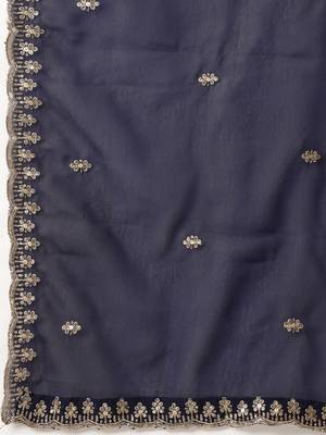 Beautiful South Indian Style Semi-Stitched Half Saree with Blouse and Rangoli Dupatta for Women 4