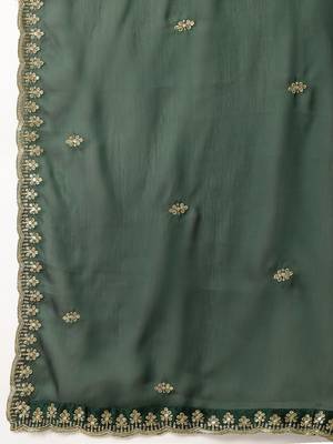 Beautiful South Indian Style Semi-Stitched Half Saree with Blouse and Rangoli Dupatta for Women 4