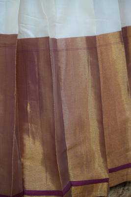 Beautiful South Indian Style Semi-Stitched Half Saree with Blouse and Rangoli Dupatta for Women 4