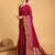 pink silk blend printed saree with blouse