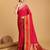 pink silk blend printed saree with blouse