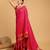 pink silk blend printed saree with blouse