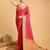pink silk blend printed saree with blouse