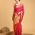 pink silk blend printed saree with blouse