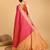 pink silk blend printed saree with blouse
