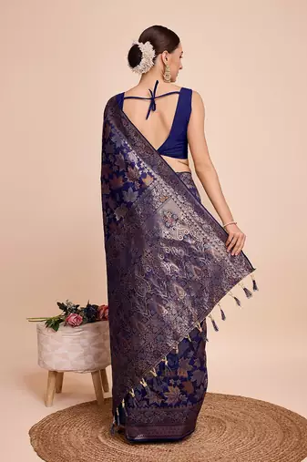 teal silk blend printed saree with blouse