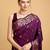lavender silk blend printed saree with blouse
