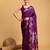 lavender silk blend printed saree with blouse