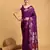 lavender silk blend printed saree with blouse