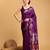 lavender silk blend printed saree with blouse