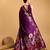lavender silk blend printed saree with blouse