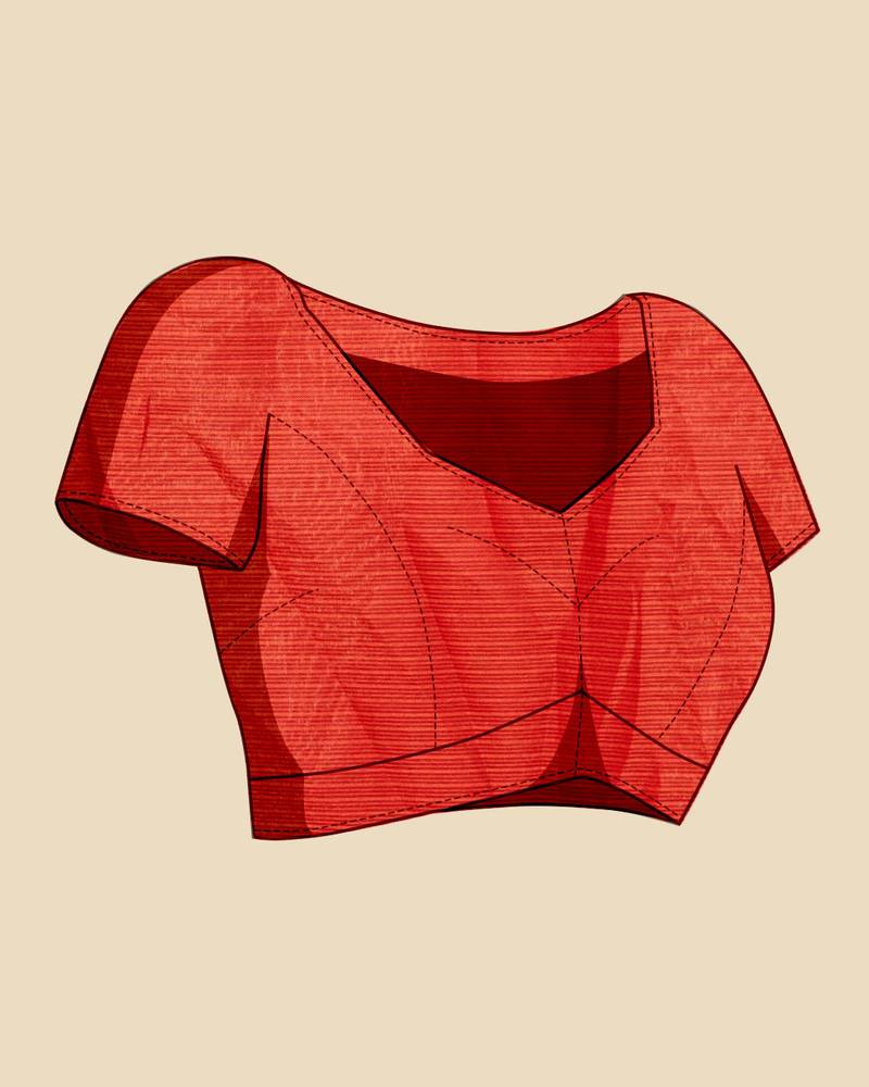 mustard chanderi printed saree with blouse