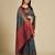 grey silk blend printed saree with blouse