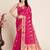 pink chanderi printed saree with blouse