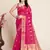 pink chanderi printed saree with blouse